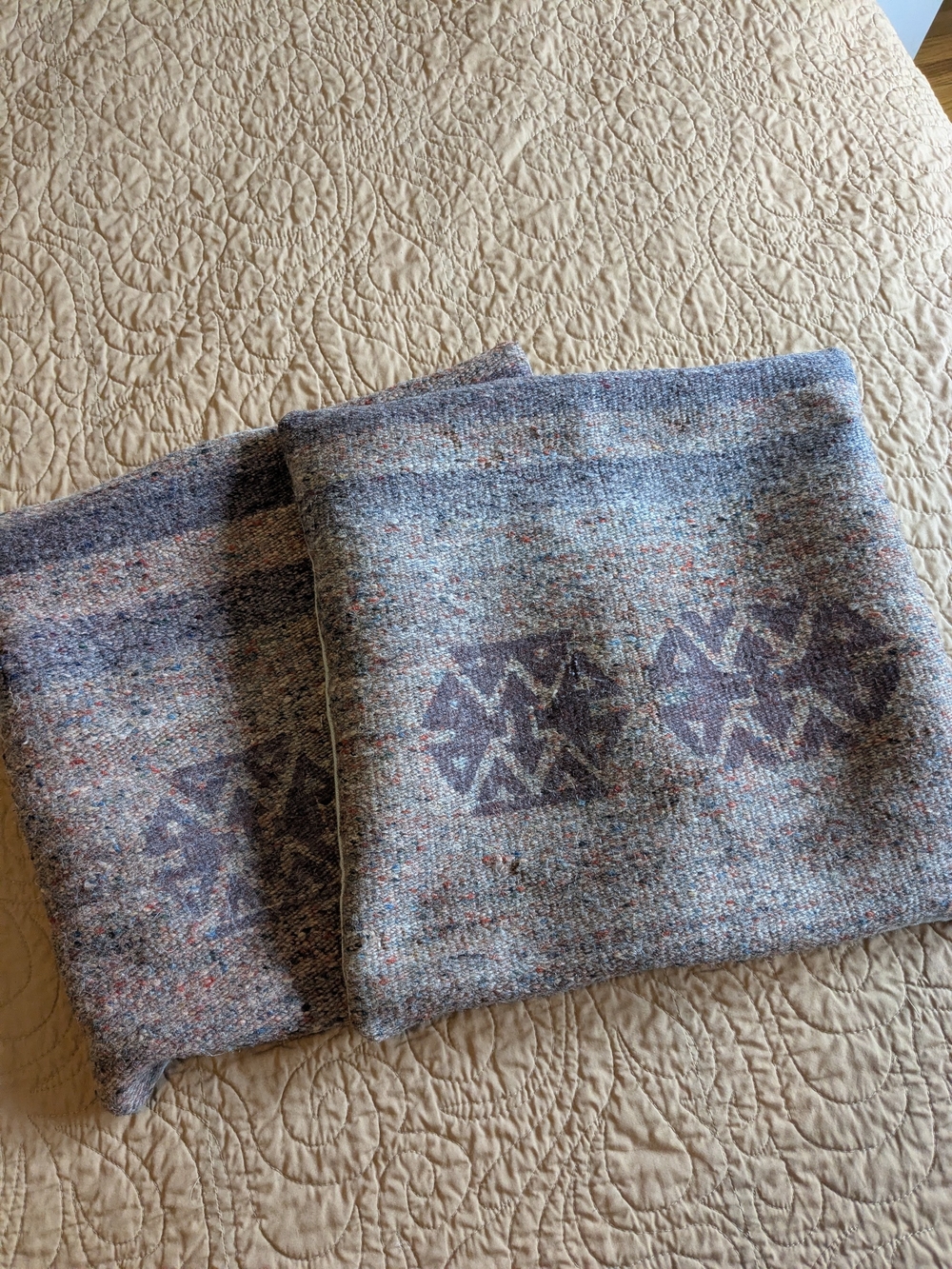Woven Geometric Pattern Wool Throw Pillow Cases